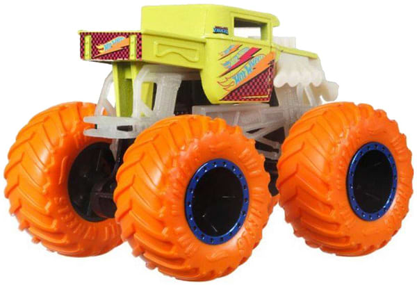 Фото - Базовая машинка Hot Wheels Машинка-внедорожник 1:64 серии "Светящиеся в темноте" "Monster Trucks" (в ас.) (HCB50)