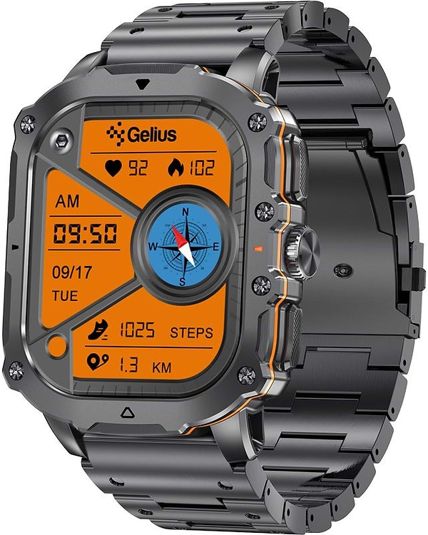 Фото - Смарт-годинник Gelius Tactical Heavy (GP-SW016) Black Chrome (101909)