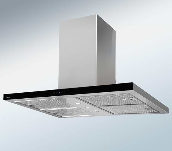 Фото - Вытяжка декоративная Akpo WK-9 Isla Feniks Slim Glass 1200 Inox+Black 90