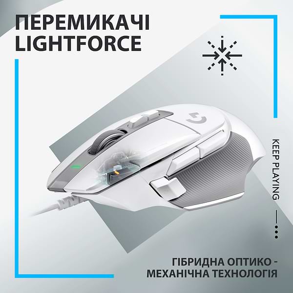 Фото - Мышь проводная игровая Logitech G502 X USB White (910-006146)