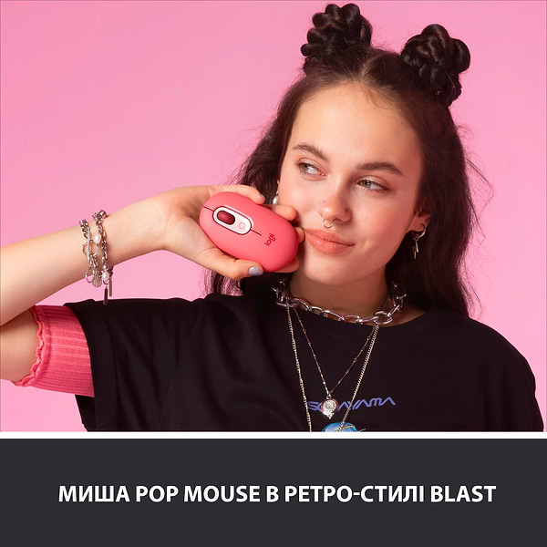 Фото - Мышь беспроводная Logitech POP Mouse with emoji Heartbreaker Rose (910-006548)