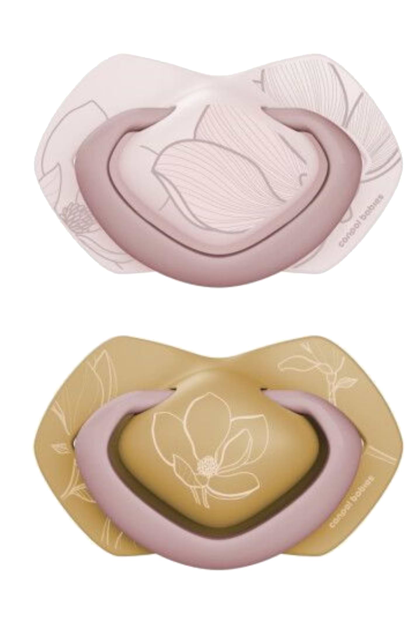 Симметричная пустышка Canpol babies GOLD 18+ мес 2 шт. - розовая (22/666_pin)