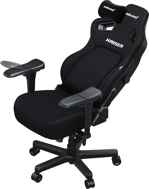 Фото - Кресло для геймеров Anda Seat Kaiser 4 Size XL Black Linen Fabric (AD12YDDC-XLL-20-B-CF)