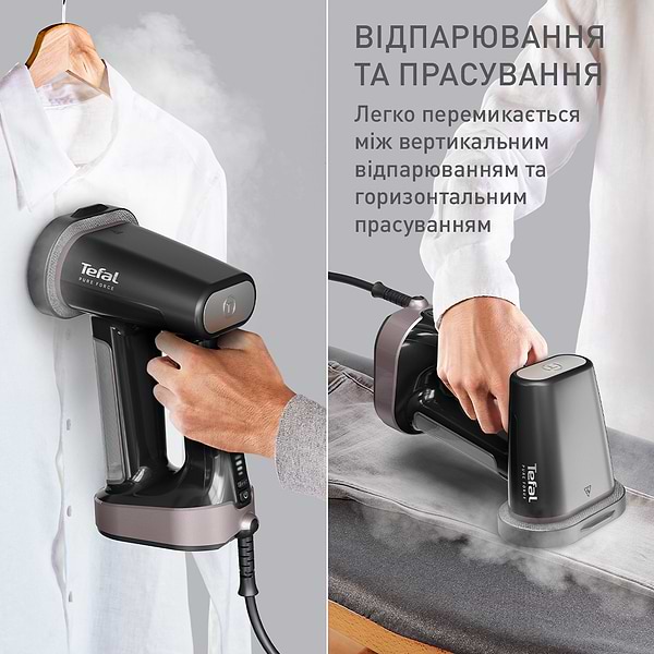 Фото - Вертикальный отпариватель ручной Tefal DT8765E0 PURE FORCE 3IN1