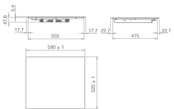 Фото - Варочная панель электрическая Elica RATIO 604 PLUS CONNECT BL