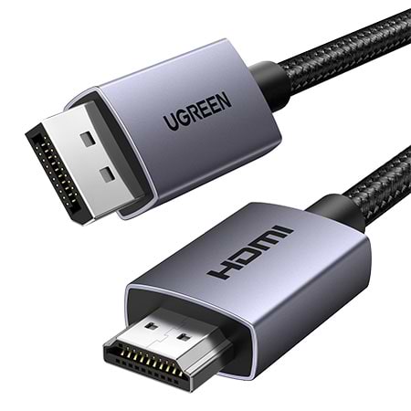 Кабель UGREEN DP125 DisplayPort to HDMI 2.0 4K@30Hz 3m Black (35843)
