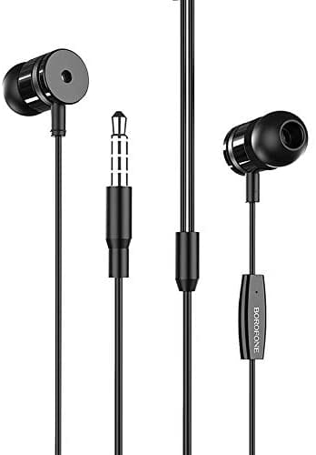 Навушники вкладиші дротові BOROFONE BM31 Mysterious Black (6931474704313) - Фото 1