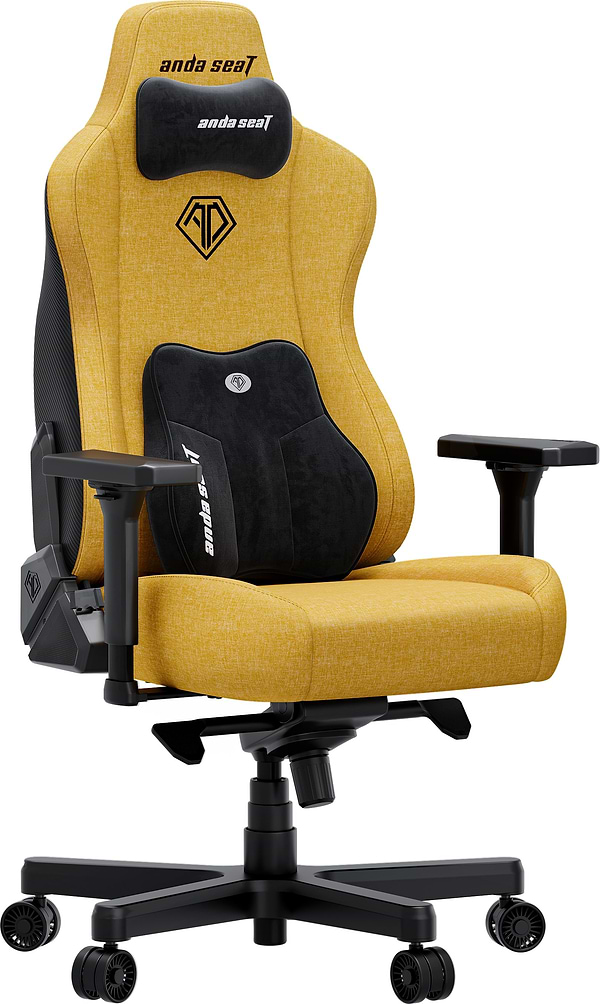 Фото - Крісло для геймерів Anda Seat Kaiser 3E XL Bright Yellow Fabric (AD23YC-XL-09-Y-CF-Y01)