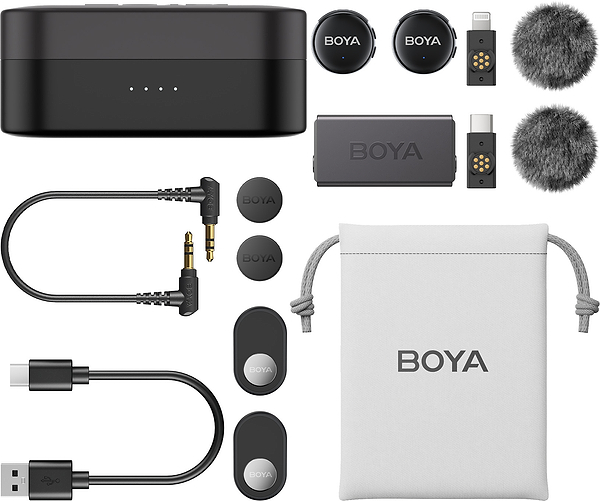 Фото - Микрофон для смартфона Boya LINK 3-01 Type-C/TRS/Lightning Black