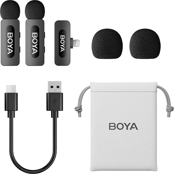 Фото - Мікрофон для смартфона Boya BY-V2 Lightning Black