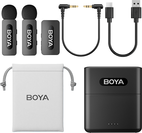 Фото - Микрофон для смартфона Boya BY-V35 TRS for camera Black