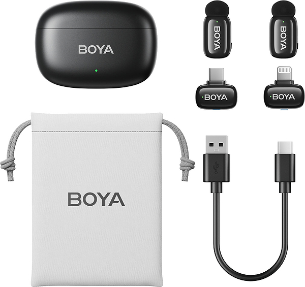 Фото - Мікрофон для смартфона Boya mini-12 Type-C/Lightning Black