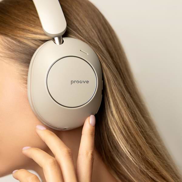 Фото - Навушники накладні бездротові Proove Silence 3D with ANC beige (HPSL00020007)