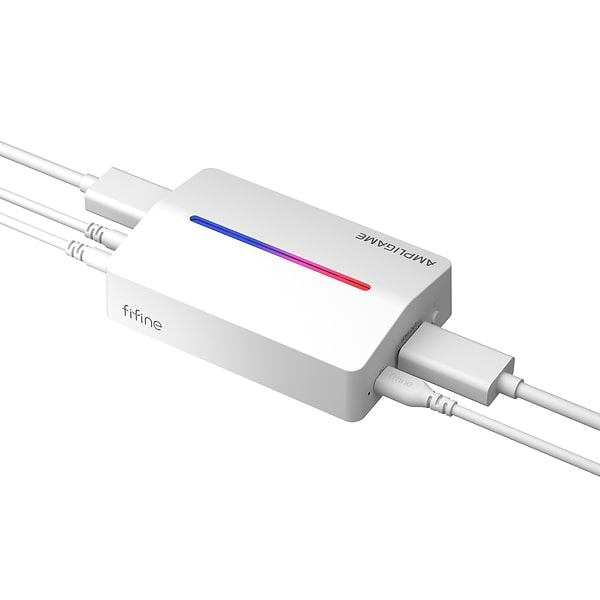 Фото - Пристрій захоплення відео Fifine V3W Game collection card white