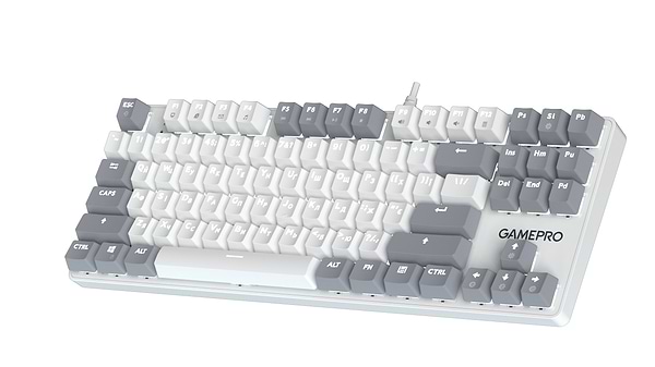 Фото - Клавіатура дротова GamePro Genesis Metallic Outemu Red Swithes USB White (MK110W)