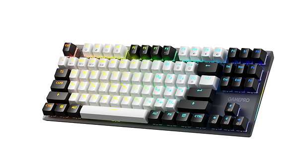 Фото - Клавиатура беспроводная игровая GamePro Genesis Joker Pro 87% Wireless/Bluetooth/USB Gray (MK124G Pro)