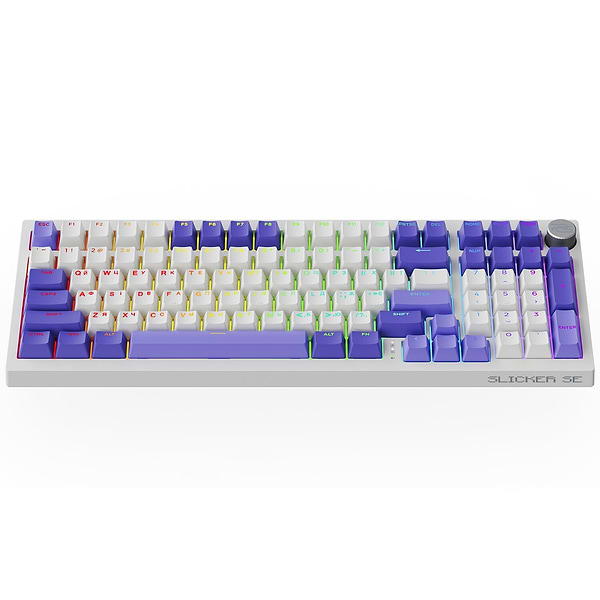Фото - Клавіатура бездротова ігрова Proove Gaming Slicker Special Edition (Ukraine Layout) white/purple (WKSLSE022416)