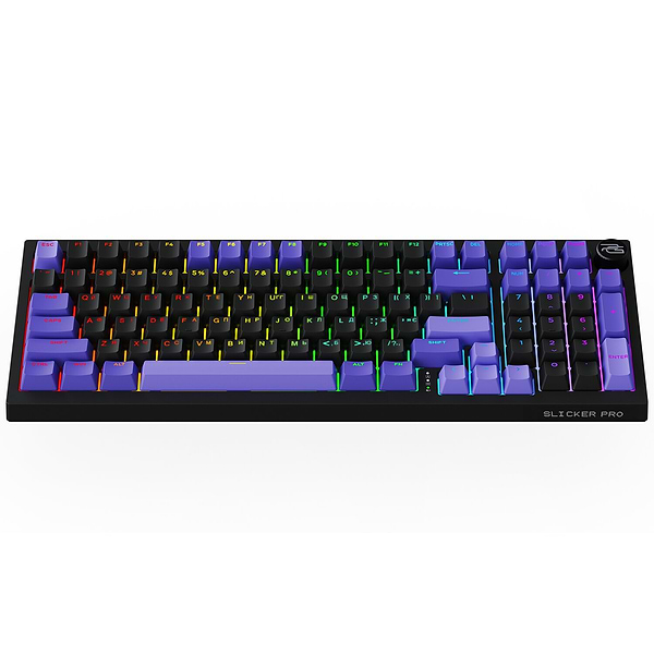 Фото - Клавіатура бездротова ігрова Proove Gaming Slicker Pro  (Ukraine Layout) Black/Purple (WKSLP0022416)