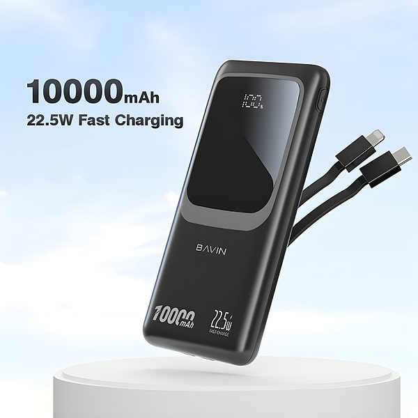 Фото - Батарея мобільна Bavin PC1029S 10000 mAh FAST CHARGING 22.5W White (Y-PC1029S WH)