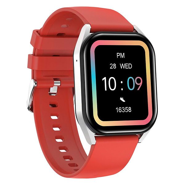 Фото - Смарт-годинник Canyon Chatter SW-58 BT-CALL Silver Red (CNS-SW58RR)