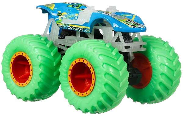Фото - Базовая машинка Hot Wheels Машинка-внедорожник 1:64 серии "Светящиеся в темноте" "Monster Trucks" (в ас.) (HCB50)