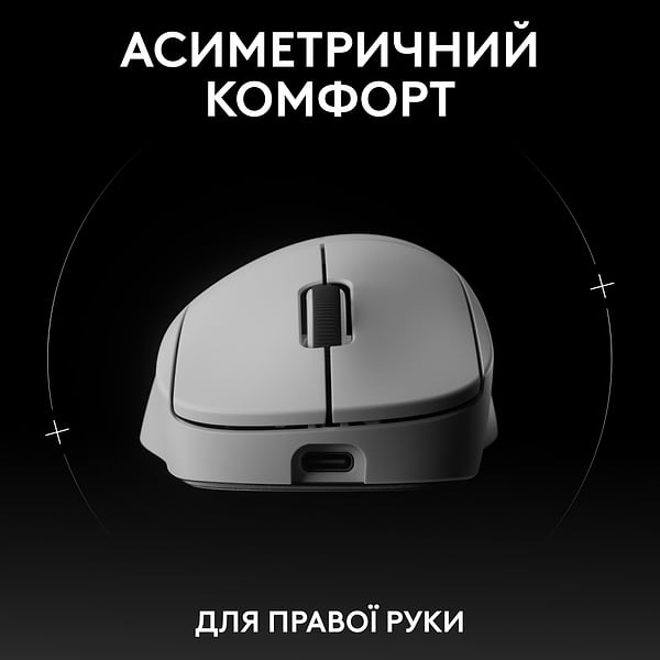 Фото - Миша бездротова ігрова Logitech G Pro X Superlight 2 DEX LightSpeed White (910-007365)