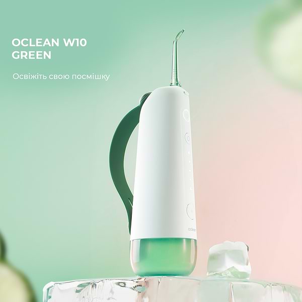 Фото - Іригатор Oclean W10 Green New-2 Nozzles (6970810555745)