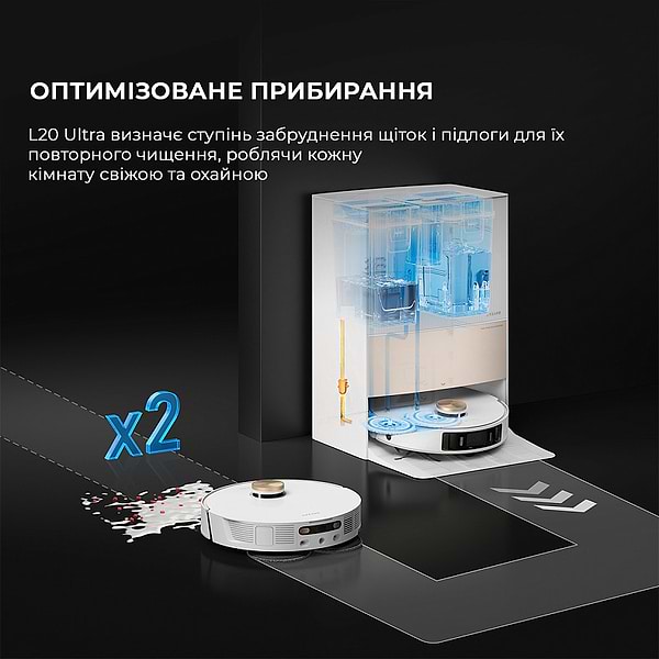 Фото - Робот-пилосос миючий Dreame L20 Ultra Complete (RLX41CE)
