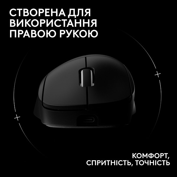 Фото - Уценка - Мышь беспроводная игровая Logitech G Pro X Superlight 2 DEX LightSpeed Black (910-007357)