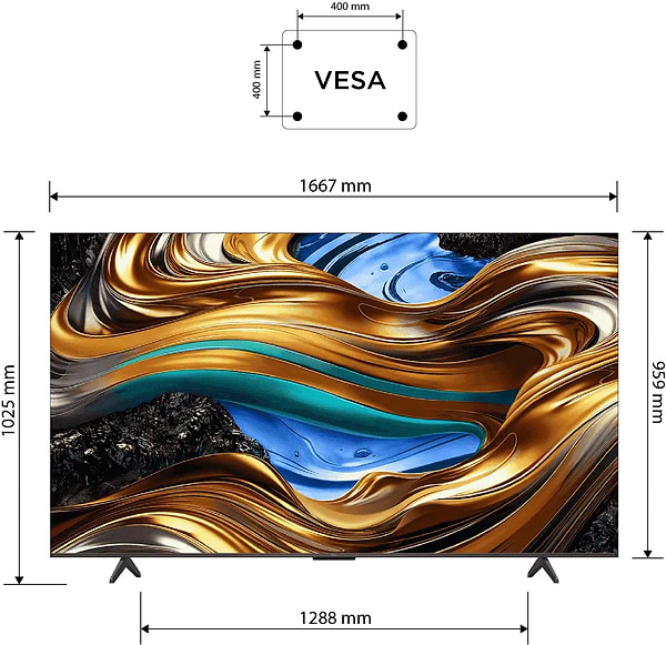 Фото - Телевізор TCL 75P755