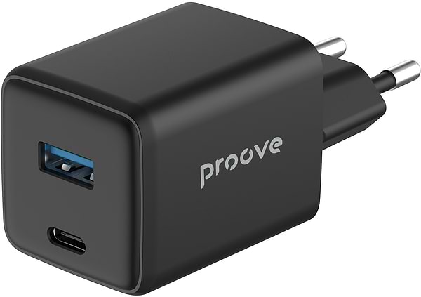 Фото - Сетевое зарядное устройство Proove Pocket GaN 25W Type-C + USB black (WCPG25111201)