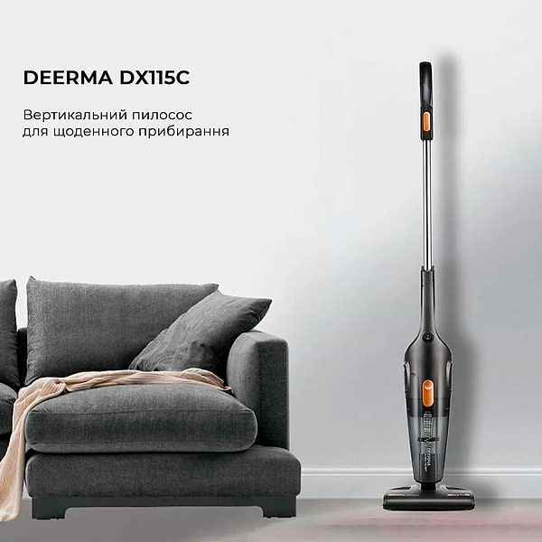 Фото - Пилосос ручний для дому Deerma Corded Hand Stick Vacuum Cleaner (DX115C)