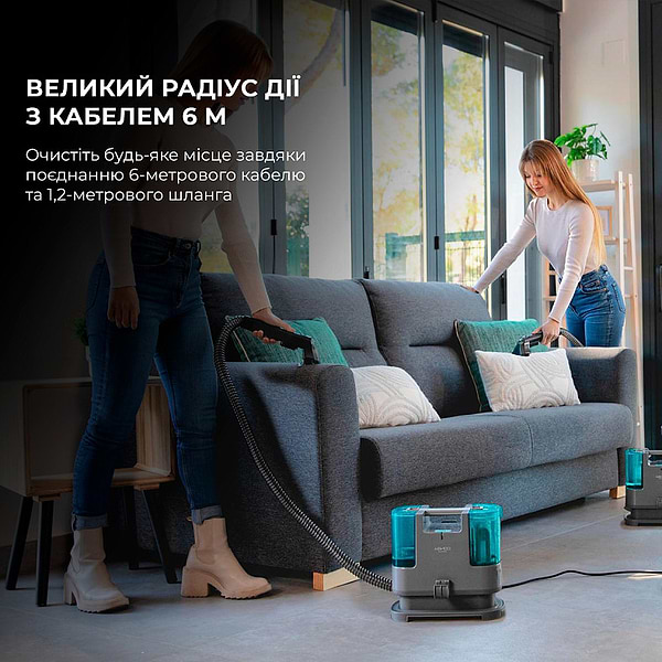 Фото - Пилосос миючий з аквафільтром Cecotec Conga PopStar 3000 CarpetClean   upholstery vacuum cleaner (CCTC-05082)