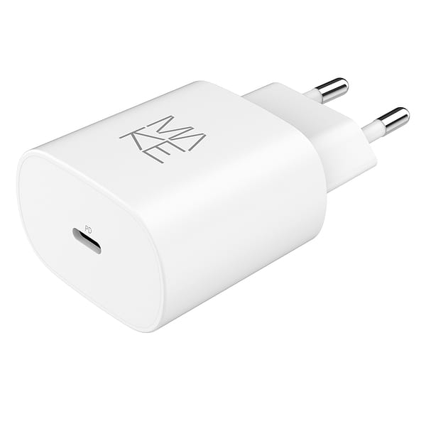 Фото - Сетевое зарядное устройство MAKE 25W GaN PD White (MCW-2511WH)