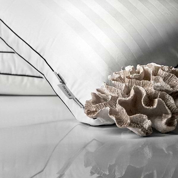 Фото - Подушка стандартна MirSon бавовняна 1503 Royal Pearl DeLuxe Висока 50х70 см (2200001541412)