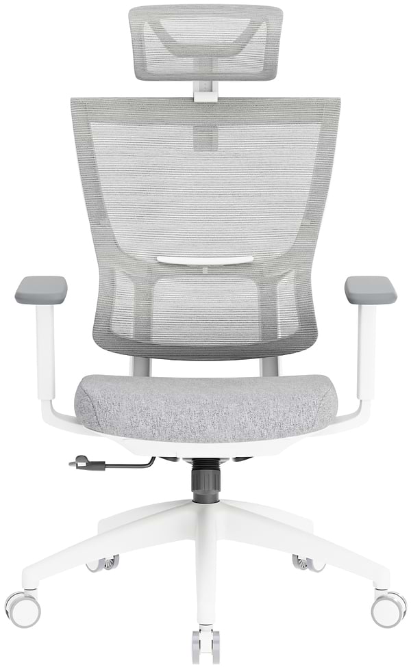 Фото - Крісло офісне OfficePro Elegant (OC600-W-LG-LG) White/Light Gray