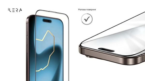 Фото - Захисне скло для смартфону ILera FrostedGlass 2.0 for iPhone 17 Pro Max (iLFrGl17PrMx)