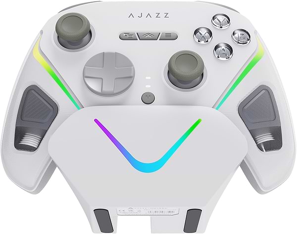 Фото - Геймпад Ajazz 2.4G/BT/USB RGB White (GP100S-W)