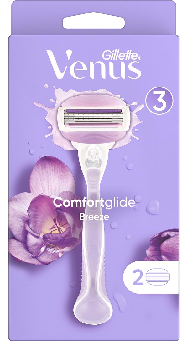 Фото - Станок женский Gillette Venus ComfortGlide Breeze с 2 сменными картриджами (7702018886166)
