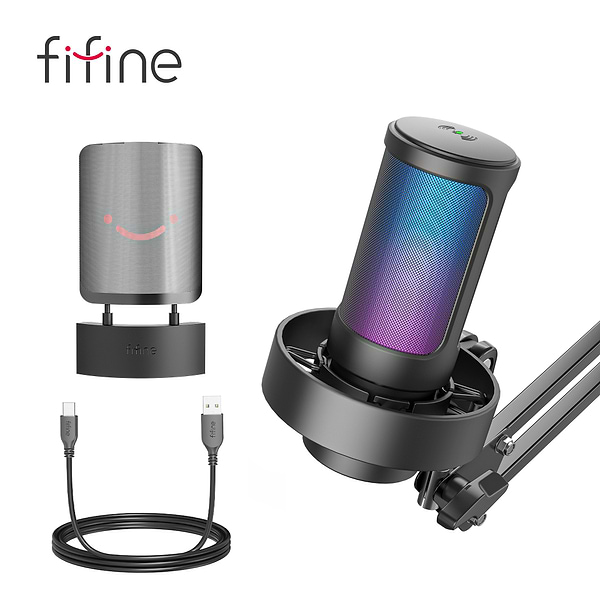 Фото - Мікрофон до комп'ютера Fifine A8T USB Black