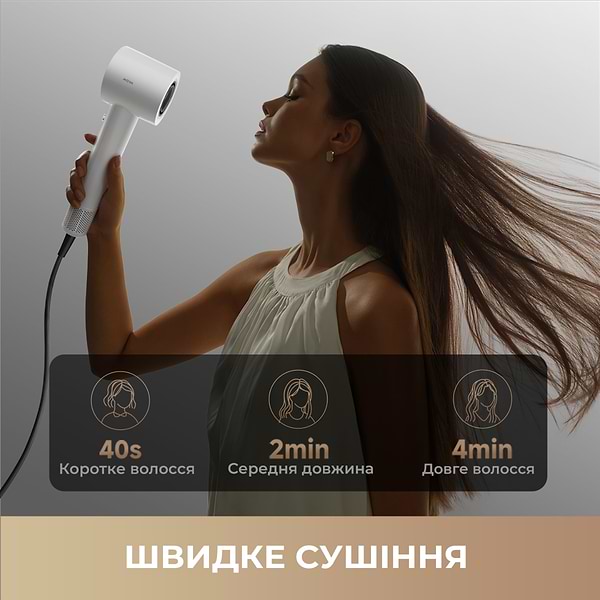 Фото - Фен Mova Turbo White (AHD11C-WH)