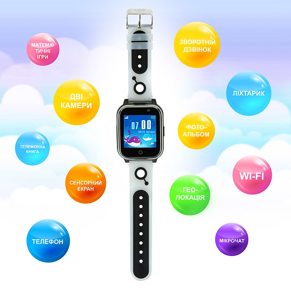 Фото - Дитячий годинник Aura A100 Tracker/WIFI Black (AUR-A100-B)