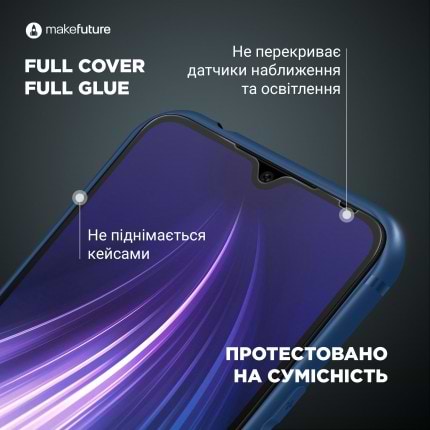 Фото - Захисне скло для смартфону MAKE Full Cover Full Glue Apple iPhone 14 Pro (MGF-AI14P)