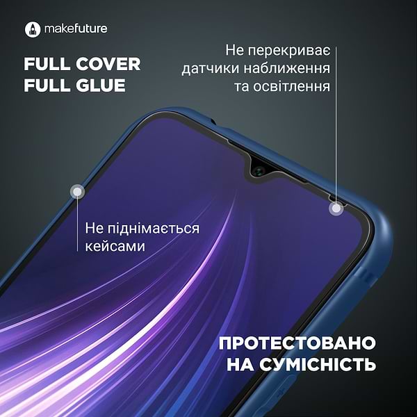 Фото - Защитное стекло для смартфона MakeFuture Full Cover Full Glue Realme 8/8 Pro (MGF-R8/8P)