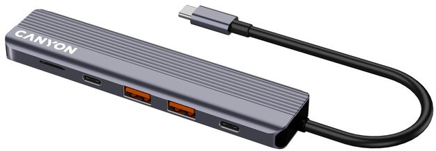 Фото - Хаб USB Canyon 6 port 4k USB-C Hub DS-17 (CNS-TDS17)