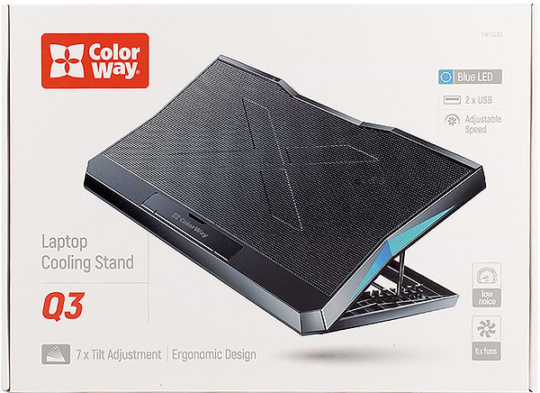 Фото - Підставка під ноутбук охолоджуюча Colorway Cooling Laptop Q3 (CW-CLQ3)