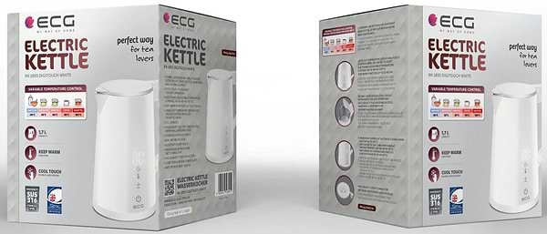 Фото - Електричний чайник ECG RK 1893 Digitouch White