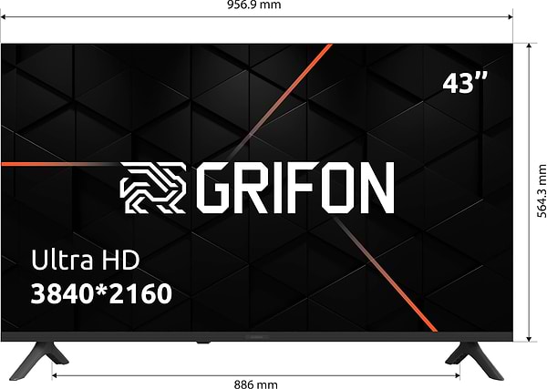 Фото - Уцінка - Телевізор Grifon DV43USB