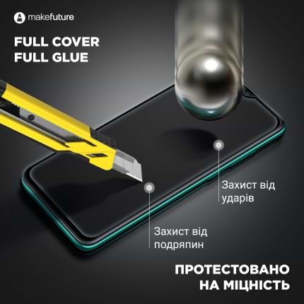 Фото - Защитное стекло для смартфона MakeFuture Full Cover Full Glue Vivo Y1S (MGF-VY1S)