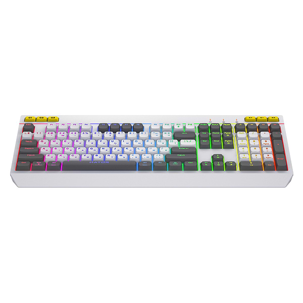 Фото - Клавіатура дротова ігрова Hator Icefall USB White/Gray (HTK405UA)
